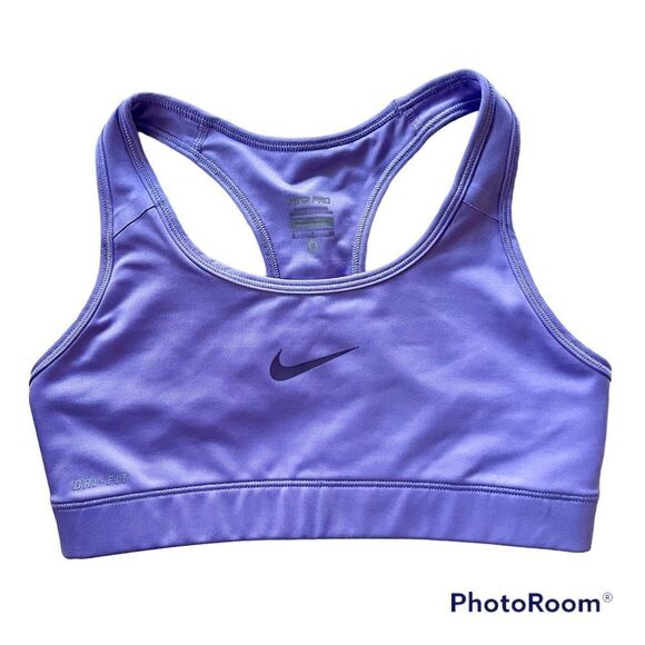 Nike Pro Sports Bra, Lavender - Picture 1 of 3